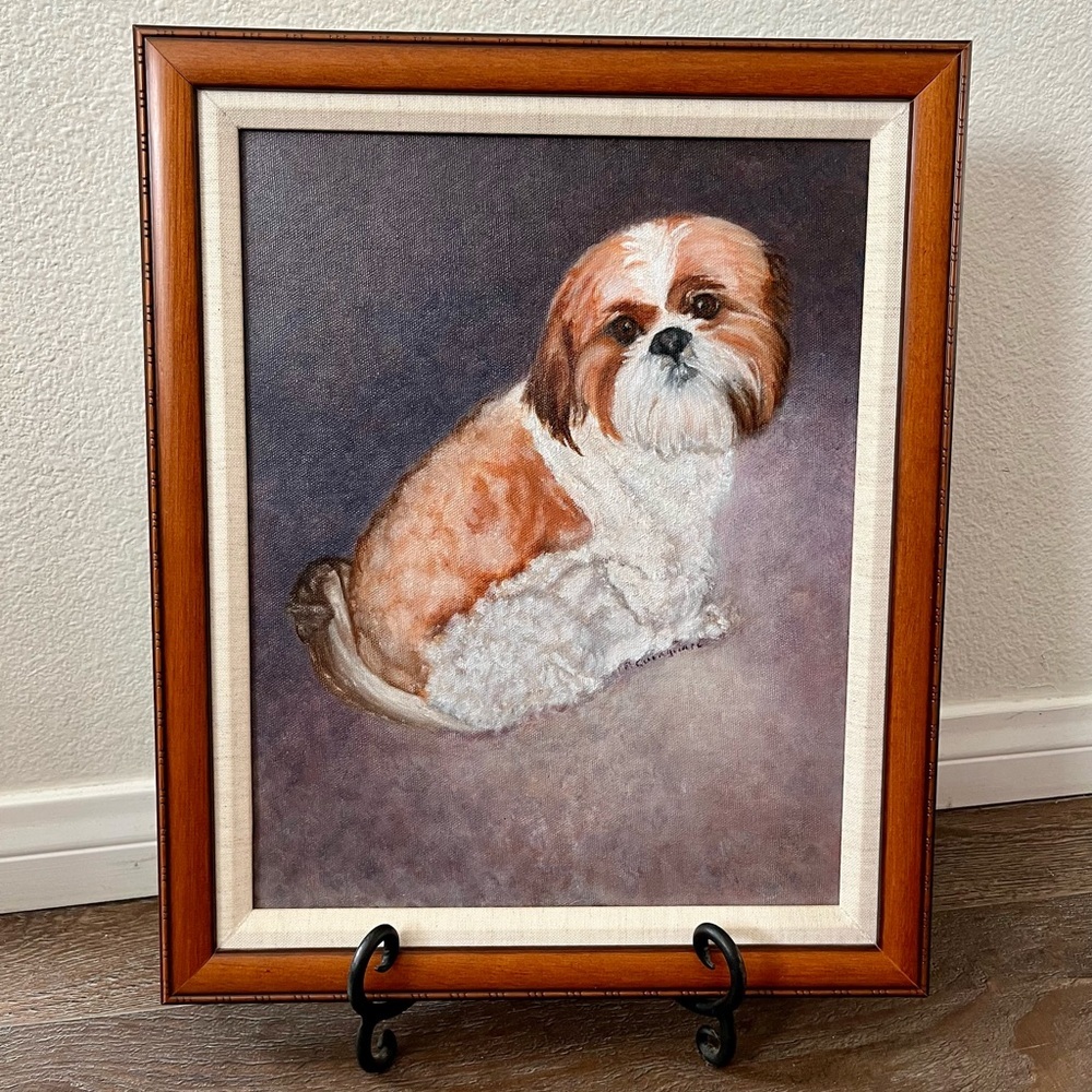 Framed Dog Portrait Art